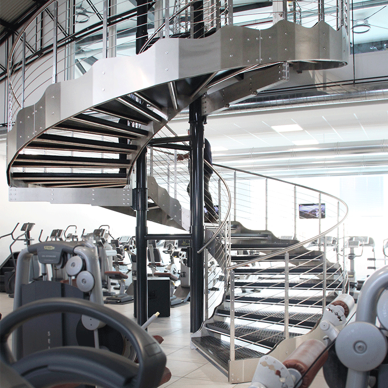 Scala Interna Elicoidale in acciaio