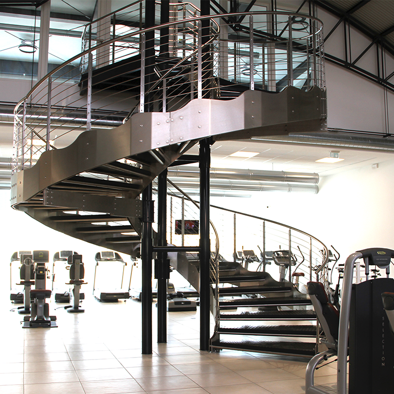 Scala Interna Elicoidale in acciaio