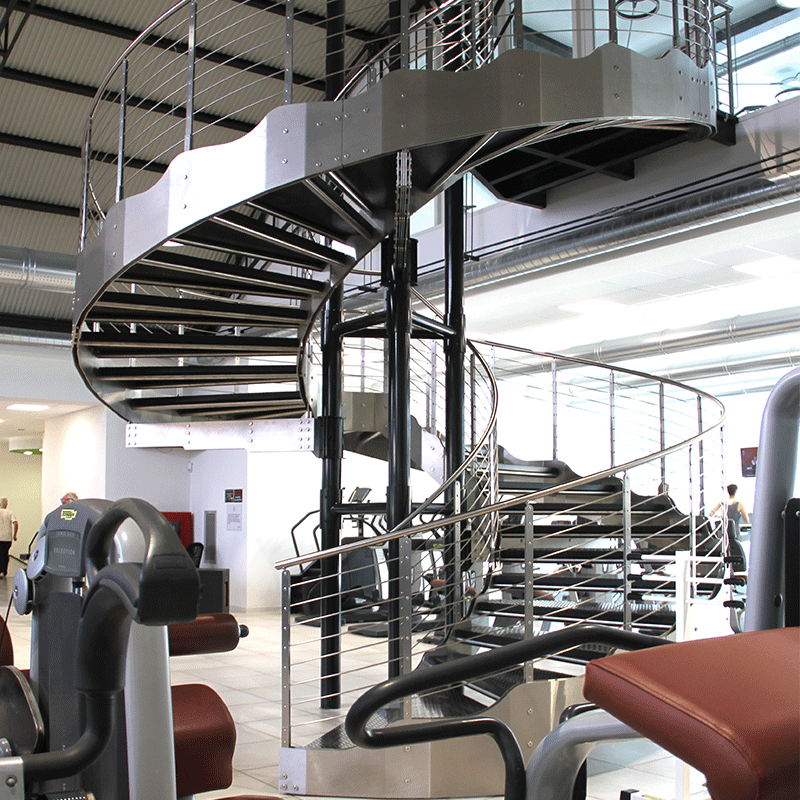 Scala Interna Elicoidale in acciaio