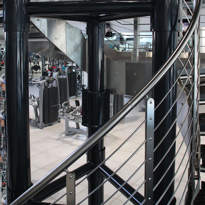 Scala Interna Elicoidale in acciaio